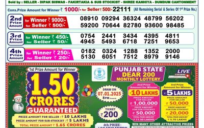 Dear godavari tuesday weekly lottery 31.12.24 1pm result
