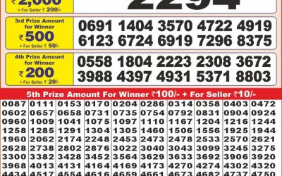 Punjab state dear 10 weekly lottery result,6pm,8.1.2025