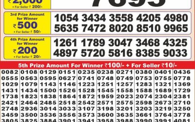 Punjab state dear 10 lottery 14.1.25 6pm result