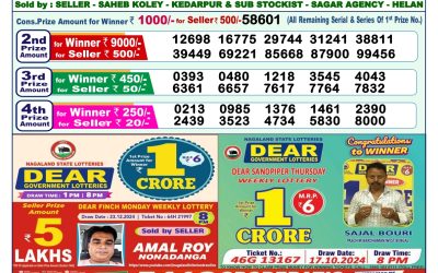 Dear yamuna sunday weekly lottery 5.1.25 1pm result