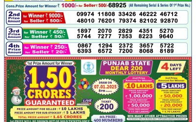 Dear meghna Friday weekly lottery 3.1.25 1pm result