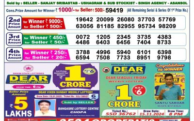Dear vixen sunday weekly lottery 2.2.25 6pm result