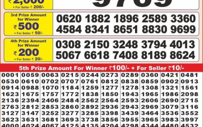 Punjab State Dear 10 sunday Weekly Lottery 2.2.25 6PM Result
