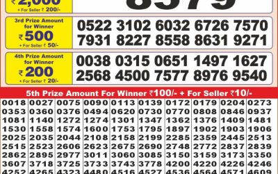 Punjab state dear 10 weekly lottery result,6pm,5.2.2025
