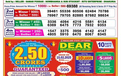 Dear pelican wednesday weekly lottery 5.2.25 8pm result