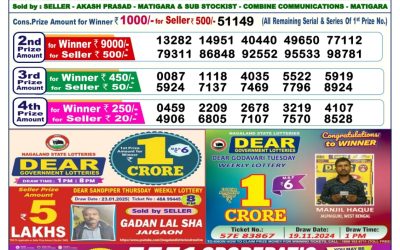 Dear donner saturday weekly lottery 8.2.25 6pm result