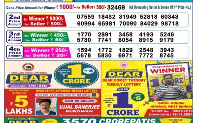 Dear comet Tuesday weekly lottery 11.2.25 6pm result