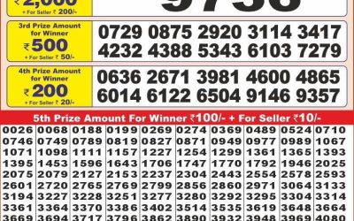 Punjab state dear 10 weekly lottery result,6pm,12.2.2025