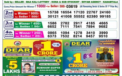 Dear Dancer Thursday weekly lottery 13.2.25 6pm result