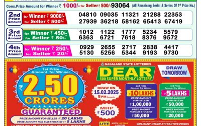 Dear meghna Friday weekly lottery 14.2.25 1pm result