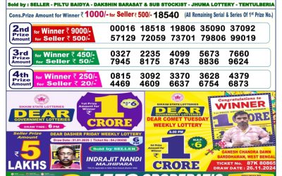 Dear vixen sunday weekly lottery 16.2.25 6pm result