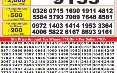Punjab State Dear 10 friday Weekly Lottery 22.2.25 6PM Result