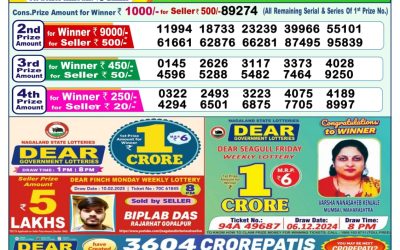 Dear narmada saturday weekly lottery 1.3.25 1pm result
