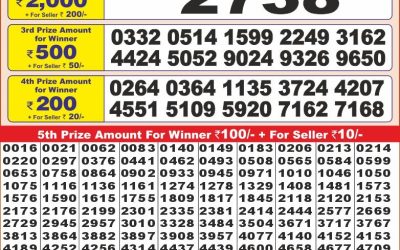 Punjab State Dear 10 friday Weekly Lottery 1.3.25 6PM Result