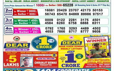 Dear yamuna sunday weekly lottery 2.3.25 1pm result