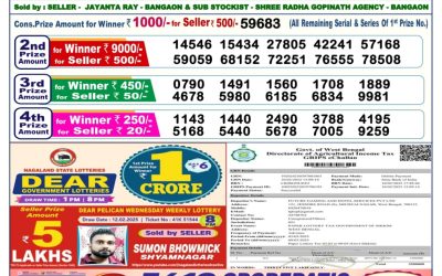 Dear blitzen monday weekly lottery 3.3.25 6pm result