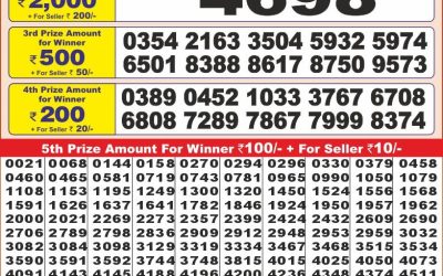 Punjab State Dear 10 Thursday Weekly Lottery 6.3.25 6PM Result