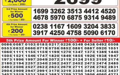 Punjab state dear 10 weekly lottery result,6pm,12.3.2025
