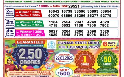 Dear toucan sunday weekly lottery 16.3.25 8pm result