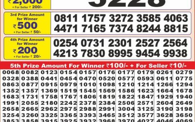Punjab state dear 10 lottery 18.3.25 6pm result