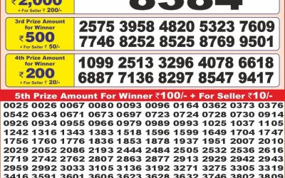 Punjab State Dear 10 Thursday Weekly Lottery 20.3.25 6PM Result