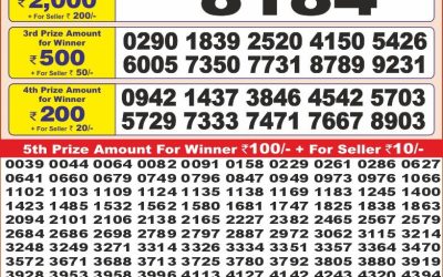 Punjab State Dear 10 monday Weekly Lottery 24.3.25 6PM Result