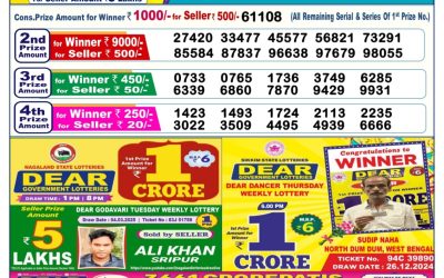 Dear comet Tuesday weekly lottery 25.3.25 6pm result