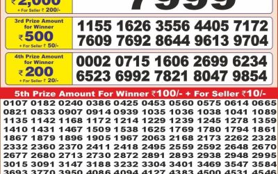 Punjab state dear 10 weekly lottery result,6pm,26.3.2025