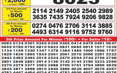 Punjab state dear 10 weekly lottery result,6pm,2.4.2025