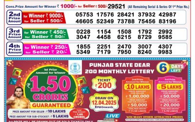 Dear toucan sunday weekly lottery 6.4.25 8pm result