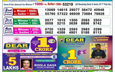 Dear comet Tuesday weekly lottery 8.4.25 6pm result