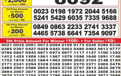 Punjab state dear 10 lottery 8.4.25 6pm result