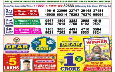 Dear stork saturday weekly lottery 12.4.25 8pm result
