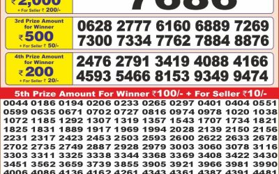Punjab State Dear 10 sunday Weekly Lottery 13.4.25 6PM Result
