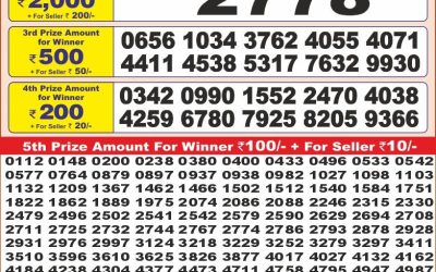 Punjab state dear 10 weekly lottery result,6pm,16.4.2025
