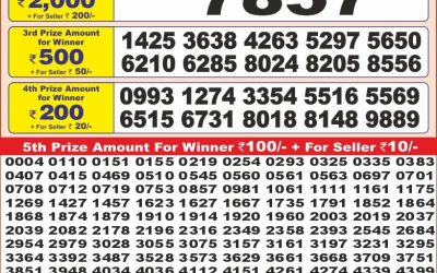 Punjab State Dear 10 Thursday Weekly Lottery 17.4.25 6PM Result
