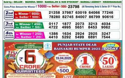 Dear donner saturday weekly lottery 19.4.25 6pm result