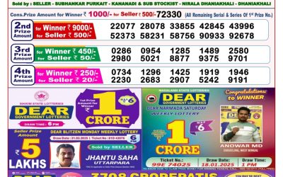 Dear toucan sunday weekly lottery 20.4.25 8pm result