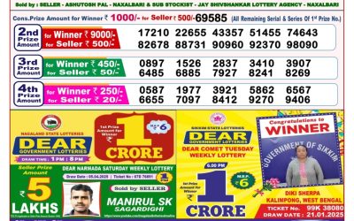 Dear pelican wednesday weekly lottery 23.4.25 8pm result