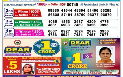 Dear donner saturday weekly lottery 26.4.25 6pm result