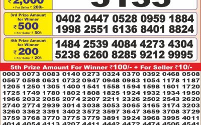 Punjab State Dear 10 sunday Weekly Lottery 27.4.25 6PM Result