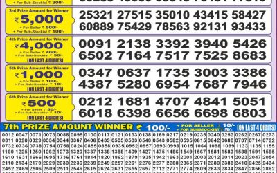 Dear 50 jhelum monday weekly lottery 28.4.25 5pm result