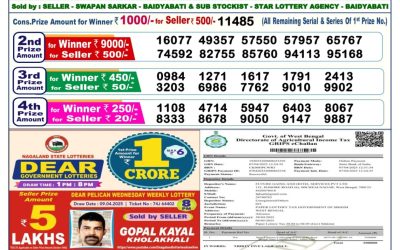 Dear blitzen monday weekly lottery 28.4.25 6pm result