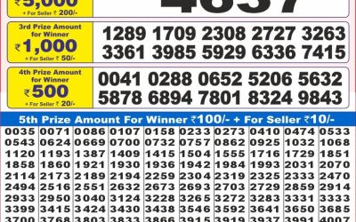 Dear 10 firm monday weekly lottery 28.4.25 7pm result