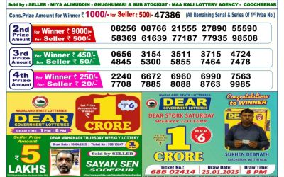 Dear comet Tuesday weekly lottery 29.4.25 6pm result