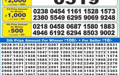 Dear 10 orange wednesday weekly lottery 30.4.25 1.30pm result
