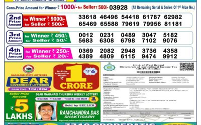 Dear blitzen monday weekly lottery 5.5.25 6pm result