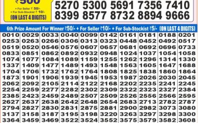 Dear super peral wednesday weekly lottery 7.5.25 7pm  result