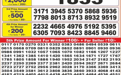 Punjab State Dear 10 Thursday Weekly Lottery 8.5.25 6PM Result