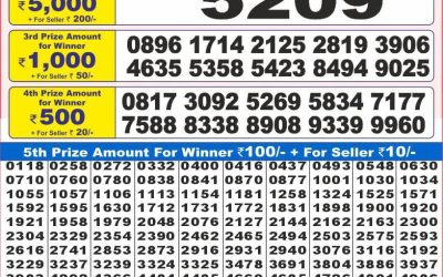 Dear 10 Super Friday weekly lottery 9.5.25 7pm result
